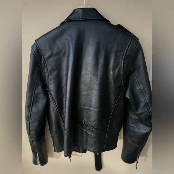 Vintage FMC Classic Black Leather Motorcycle Jacket❤️🏍️ - Picture 11 of 16
